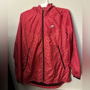 Red Nike Windbreaker